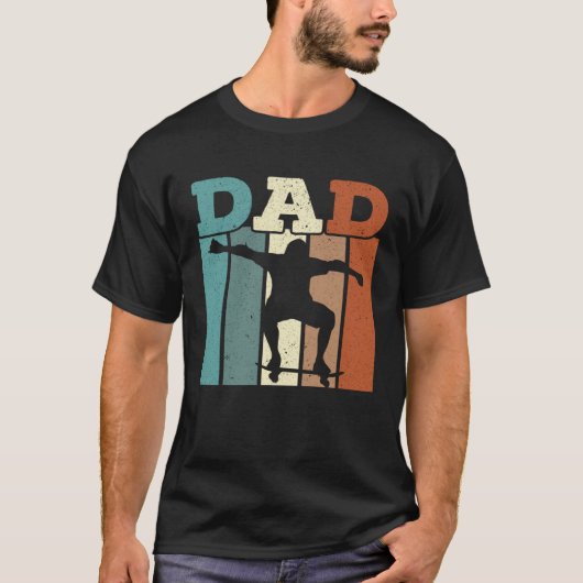 Fathers Day Papa Best Dad Ever Fatherhood Skater D Tシャツ (正面)