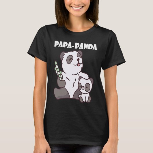 Father's Day  Papa Panda  1 Tシャツ (正面)
