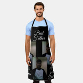 Fathers Day PERSONALIZED  All-Over Print Apron エプロン (着用した状態)