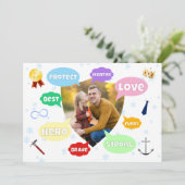 Fathers Day Photo Word Clouds Best Dad Father (スタンド正面)