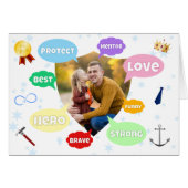 Fathers Day Photo Word Clouds Best Dad Father (正面横)