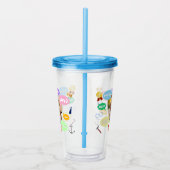 Fathers Day Photo Word Clouds Best Dad Father アクリルタンブラー (右)