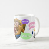 Fathers Day Photo Word Clouds Best Dad Father コーヒーマグカップ (正面右)