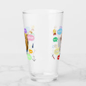 Fathers Day Photo Word Clouds Best Dad Father タンブラーグラス (左)