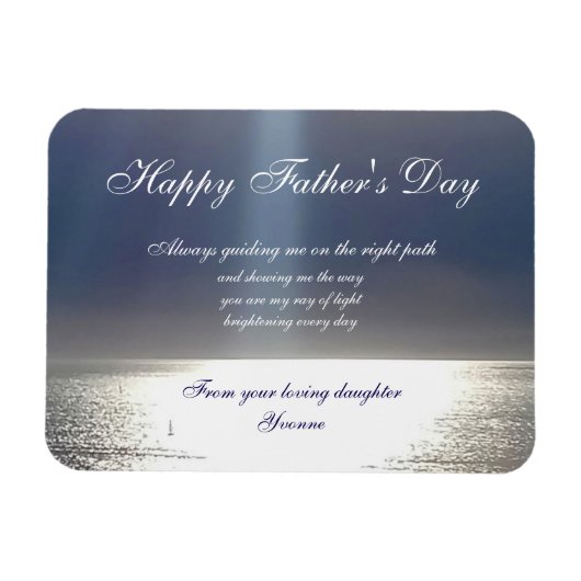 Father's Day Ray of Light Magnet マグネット (横)