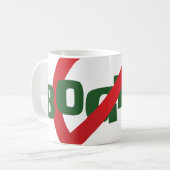 Fathers Day Scramble Dad Funny Anti Bogey コーヒーマグカップ (正面左)