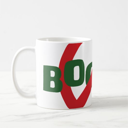 Fathers Day Scramble Dad Funny Anti Bogey コーヒーマグカップ (左)