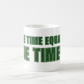 Fathers Day Scramble Golf Dad Tee Time Equals Me コーヒーマグカップ (中央)