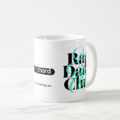 Fathers Day Scramble Rad Dads Club Custom Name コーヒーマグカップ (正面右)