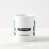 Fathers Day Scramble Rad Dads Club Custom Name コーヒーマグカップ (中央)