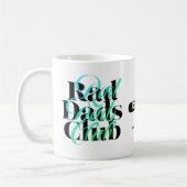 Fathers Day Scramble Rad Dads Club Custom Name コーヒーマグカップ (左)