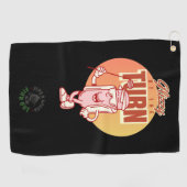 Fathers Day Scramble Retro Glizzy At The Turn ゴルフタオル (横)