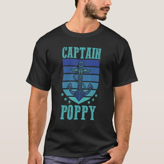 Father's Day  Seafarer Daddy  Boater Papa  Captain Tシャツ (正面)