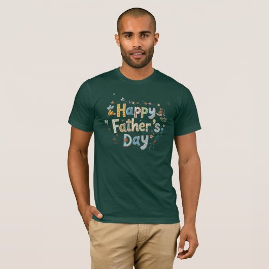 "Father's Day T-Shirt – World's Best Dad | Unique  Tシャツ (正面フル)