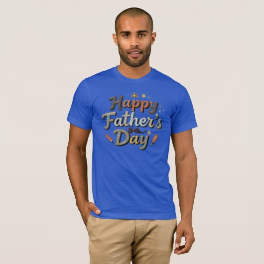 "Father's Day T-Shirt – World's Best Dad | Unique  Tシャツ (正面フル)