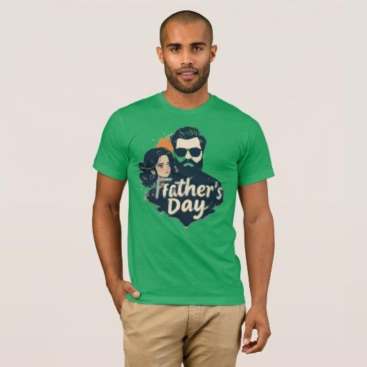 "Father's Day T-Shirt – World's Best Dad | Unique Tシャツ (正面フル)