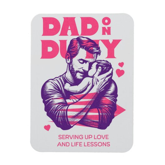 Father's Day T-Shirts - Dad on Duty マグネット (縦)