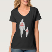 Fathers Day The Boss Real Boss Dad Son Funny Match Tシャツ (正面)