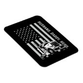 Father's Day | Trucker Dad American Flag マグネット (右側)