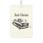 Father's Day Typography Design with Just Classic カーエアーフレッシュナー (裏面)