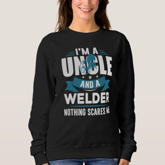 Father's Day  USA Patriotic Welder Uncle スウェットシャツ (正面)