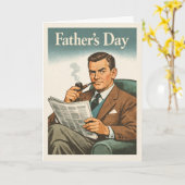 Father's Day - Vintage カード (黄色い花)