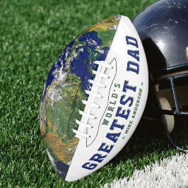 Father's Day World's Greatest Dad Planet Earth アメリカンフットボール