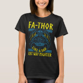 Fathor Like A Dad Just Way Mightier Father's Day V Tシャツ (正面)