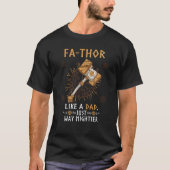 Fathor Like A Dad Just Way Mightier Father's Day V Tシャツ (正面)