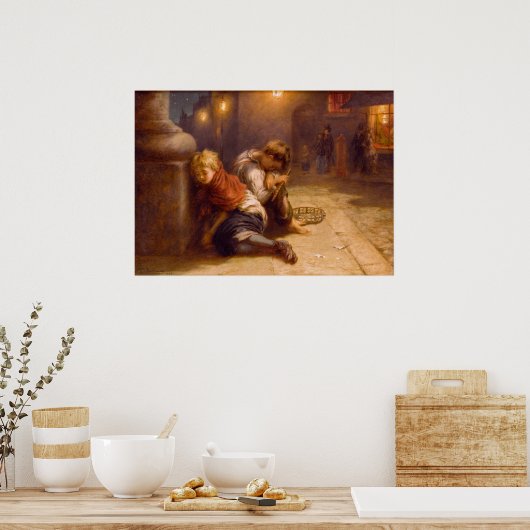 Fatigued Minstrels (1883) ～Augustus Edwin Mulready ポスター (キッチン)