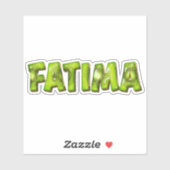 Fatima Name Kiwi Design Aufkleber Sticker シール (シート)