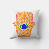 Fatima.pngのMiriam手の虹Hamsa手 クッション (裏面)