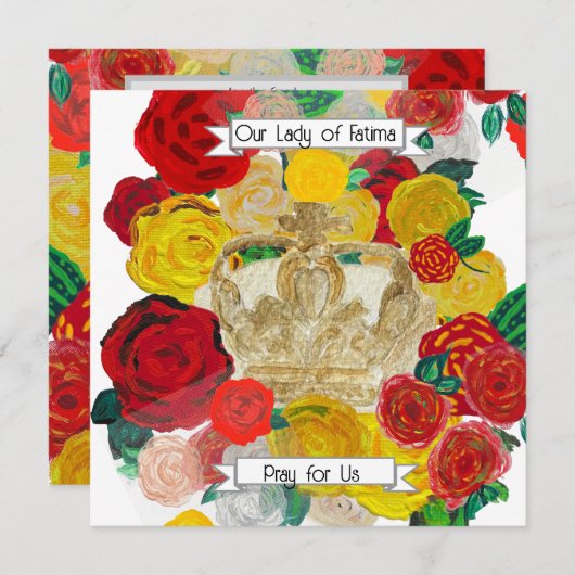 Fatima Prayer Card 招待状 (正面/裏面)