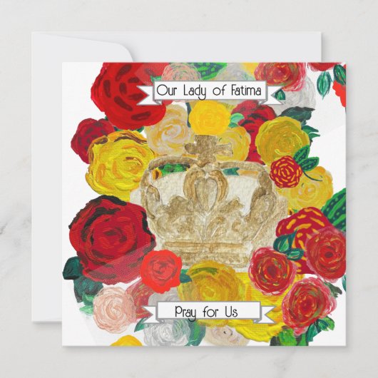 Fatima Prayer Card 招待状 (正面)