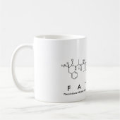 Fatlindペプチド名mag コーヒーマグカップ (左)