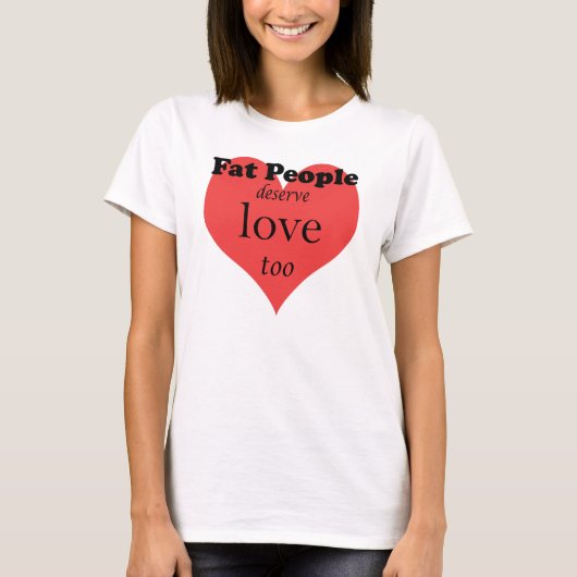 FatPeople-WhiteTshirt Tシャツ (正面)