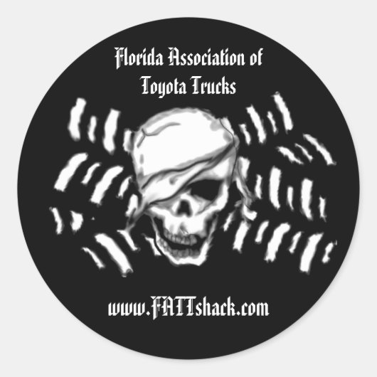 FATTステッカー ラウンドシール (正面)