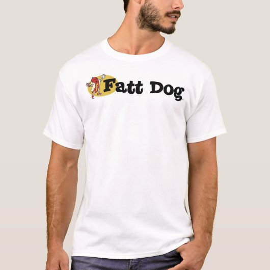 Fatt犬のロゴのティー(前側だけ) Tシャツ (正面)