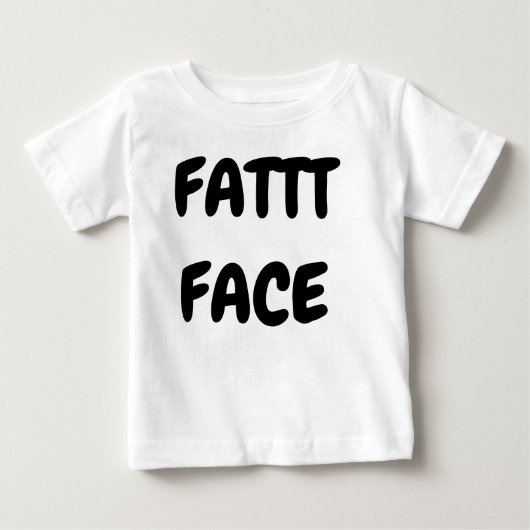 FATT顔Tシャツ ベビーTシャツ (正面)