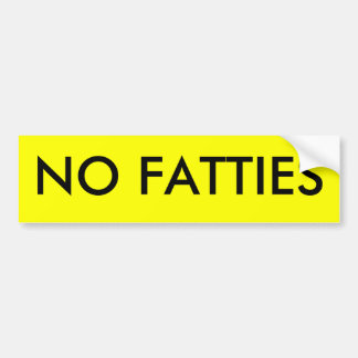 FATTIES無し バンパーステッカー