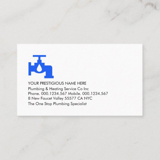 Faucet Leaking Under Roof Building Frame 名刺 (裏面)