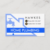 Faucet Leaking Under Roof Building Frame 名刺 (正面)