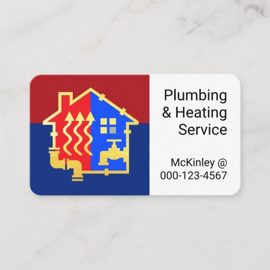 Faucet Piping Home Plumbing Frame 名刺 (正面)