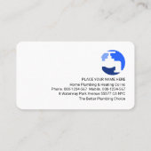 Faucet Piping Home Plumbing Frame 名刺 (裏面)