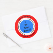 Fauci Ouchieワクチン接種得が増すごい加 ラウンドシール (封筒)