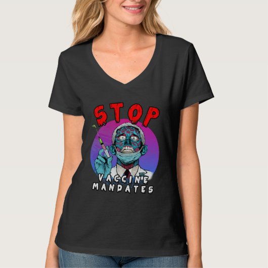 Fauci Stop Vaccine Mandate Arrest Fauci My Body Va Tシャツ (正面)