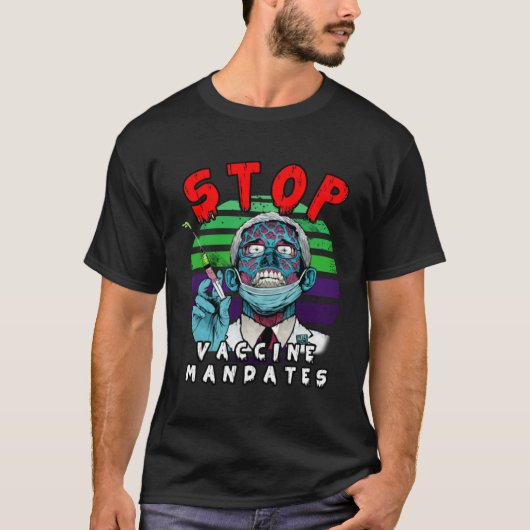 Fauci Stop Vaccine Mandate Arrest Fauci My Body Va Tシャツ (正面)