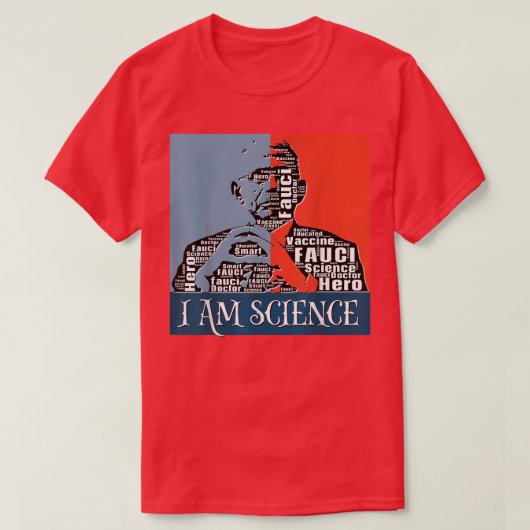 Fauci Trust ScienceヴィンテージレトロサポートDr. Antho Tシャツ (デザイン正面)