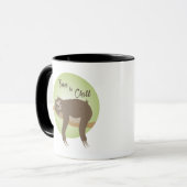 Faultier - Zeit zum Entspannen マグカップ (正面左)