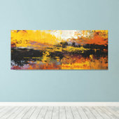 Faultline of Fire and Night キャンバスプリント (インサイチュ (ウッドフロア))